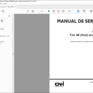 Case Cursor 11 Tier 4B (final) & Stage IV Motor Manual de Servicio 47608471 - PDF DOWNLOAD