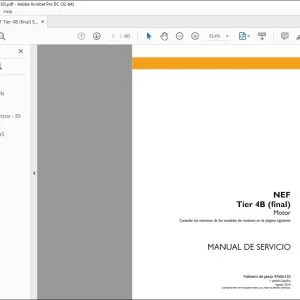 Case NEF Tier 4B (final) Motor Manual de Servicio 47606130 - PDF DOWNLOAD
