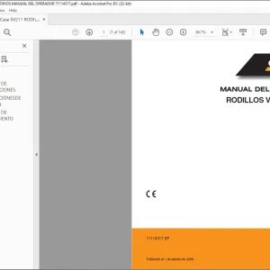Case SV211 RODILLOS VIBRATORIOS MANUAL DEL OPERADOR 71114317 - PDF DOWNLOAD