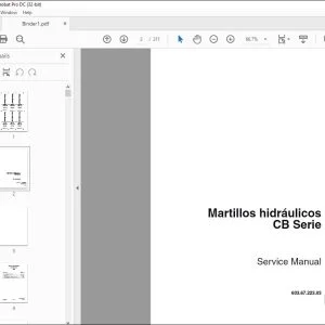 Case Serie CB Martillos hidráulicos Service Manual 6036722303 - PDF DOWNLOAD