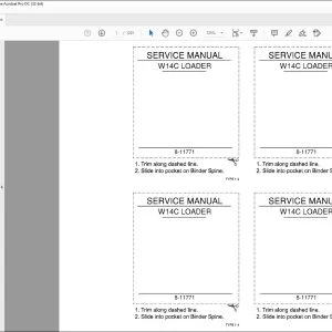 Case W14C Loader Service Manual 8-11771 - PDF DOWNLOAD