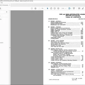 Case W18 & W20 Articulated Loader Service Manual 9-71698 - PDF DOWNLOAD