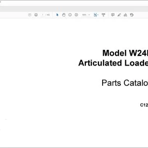 Case W24B Articulated Loader Parts Catalog Manual C1216 - PDF DOWNLOAD