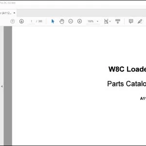 Case W8C Loader Parts Catalog Manual A1120 - PDF DOWNLOAD