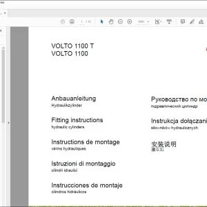 Claas Tedders VOLTO 1100 T 1100 hydraulic cylinders FITTING INSTRUCTIONS Manual_DE_EN_FR_ES_IT_RU - PDF DOWNLOAD