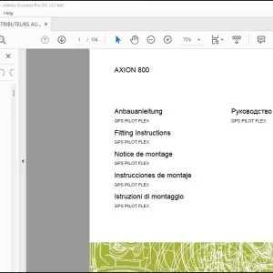 Claas Tractor AXION 800 GPS PILOT FLEX Fitting Instructions Manual_DE_EN_FR_ES_IT_RU - PDF DOWNLOAD