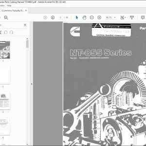 Cummins Fiatallis NT-855 Series Parts Catalog Manual 73144661 - PDF DOWNLOAD