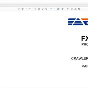 FIATALLIS FX200, FX200LC PHOENIX SERIES CRAWLER EXCAVATOR PARTS CATALOG MANUAL 73177707-PDF DOWNLOAD
