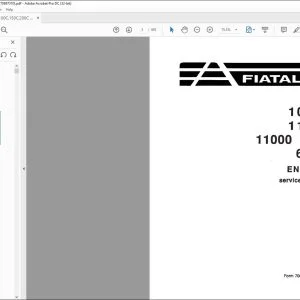 Fiatallis 100-C 150-C 200-C Motor Grader Service Manual 70697310 - PDF DOWNLOAD
