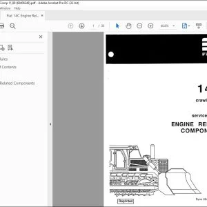 Fiatallis 14-C Crawler Dozer Engine Related Components Service Manual 60406348 - PDF DOWNLOAD