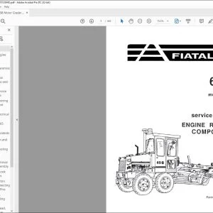 Fiatallis 65-B Motor Grader Service Manual 73125943 - PDF DOWNLOAD