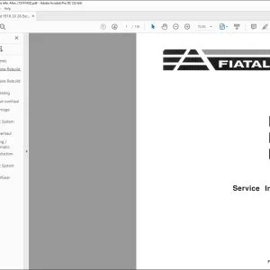 Fiatallis FE18 FE20 FE28 Excavator Service lnformation Manual 73141432 - PDF DOWNLOAD