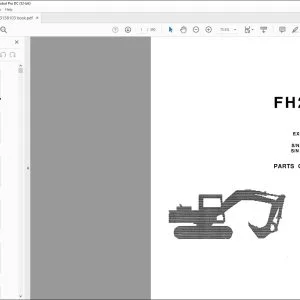 Fiatallis FH220 Excavators Parts Catalog Manual 73158103 - PDF DOWNLOAD