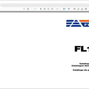 Fiatallis FL10-C Parts Catalog Manual 60401052 - PDF DOWNLOAD