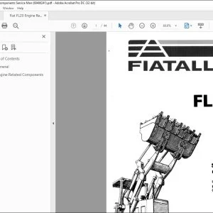 Fiatallis FL20 Engine Related Components Service Manual 60406241 - PDF DOWNLOAD