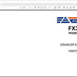Fiatallis FX350LC Phonenix Series Crawler Excavator Parts Catalog Manual 73177710 - PDF DOWNLOAD