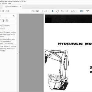 Fiatallis Hydraulic Motors Service Manual 60406205 - PDF DOWNLOAD