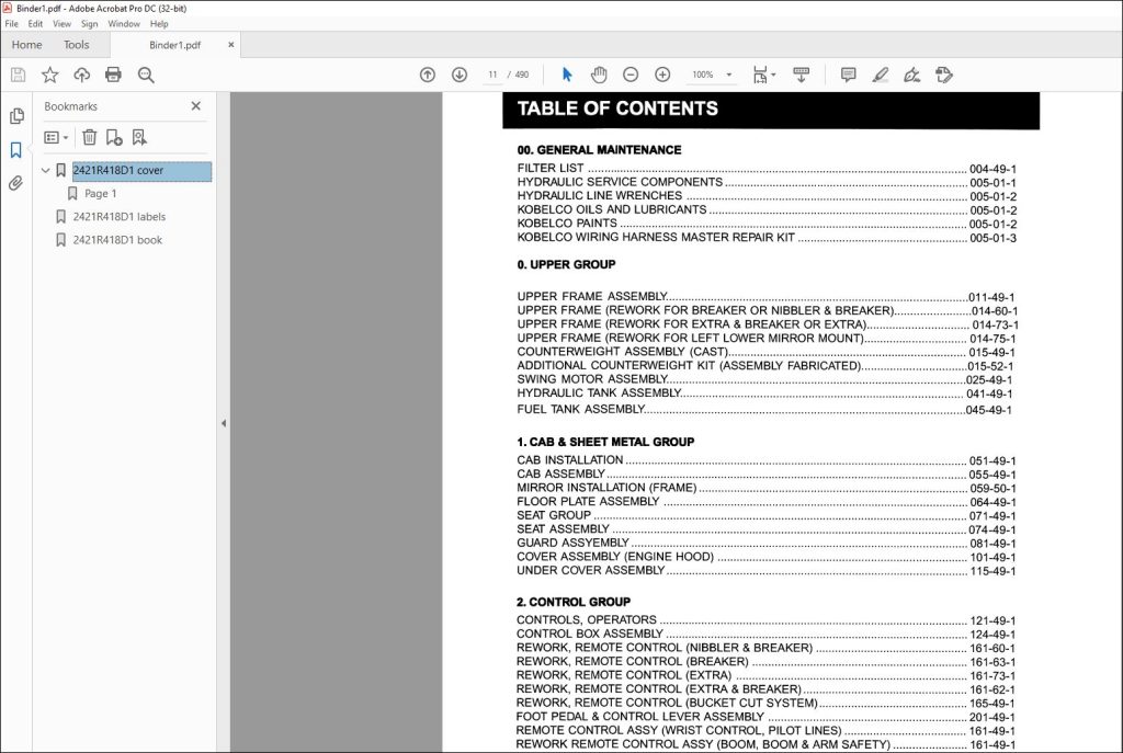 Kobelco SK200 IV SK200LC IV Excavator Parts Catalog Manual - PDF ...