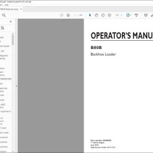 New Holland B80B Backhoe Loader Operator's Manual 90389552 - PDF DOWNLOAD