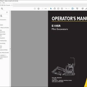 New Holland E10SR Mini Excavators Operator's Manual 84323419 - PDF DOWNLOAD