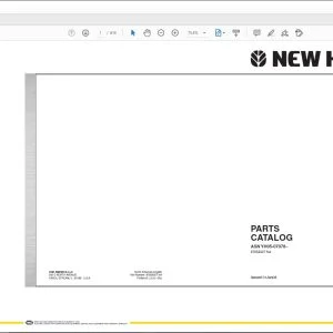 New Holland E135B TIER 3 EXCAVATOR PARTS CATALOG Manual 87659327 NA - PDF DOWNLOAD