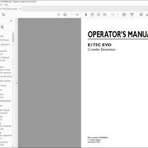 New Holland E175C EVO Crawler Excavator Operator's Manual 51528944 - PDF DOWNLOAD