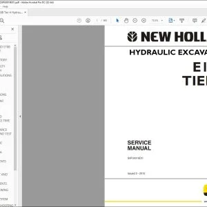 New Holland E18B TIER 4 HYDRAULIC EXCAVATOR SERVICE MANUAL S5PU0019E01 - PDF DOWNLOAD