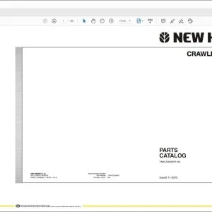 New Holland E215 CRAWLER EXCAVATOR PARTS CATALOG Manual S3YB00008ZE09 NA - PDF DOWNLOAD