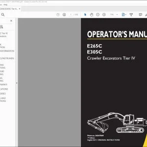 New Holland E265C E305C Crawler Excavators Operator's Manual 84347069 - PDF DOWNLOAD
