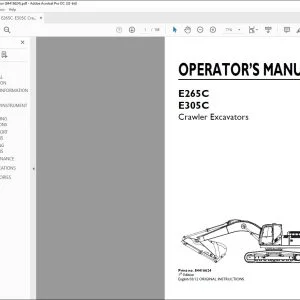 New Holland E265C E305C Crawler Excavators Operator's Manual 84416624 - PDF DOWNLOAD