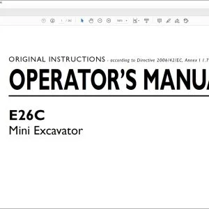 New Holland E26C Mini Excavators Operator's Manual 51698709 - PDF DOWNLOAD