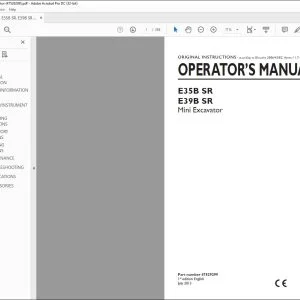 New Holland E35B SR E39B SR Mini Excavator Operator's Manual 47529299 - PDF DOWNLOAD