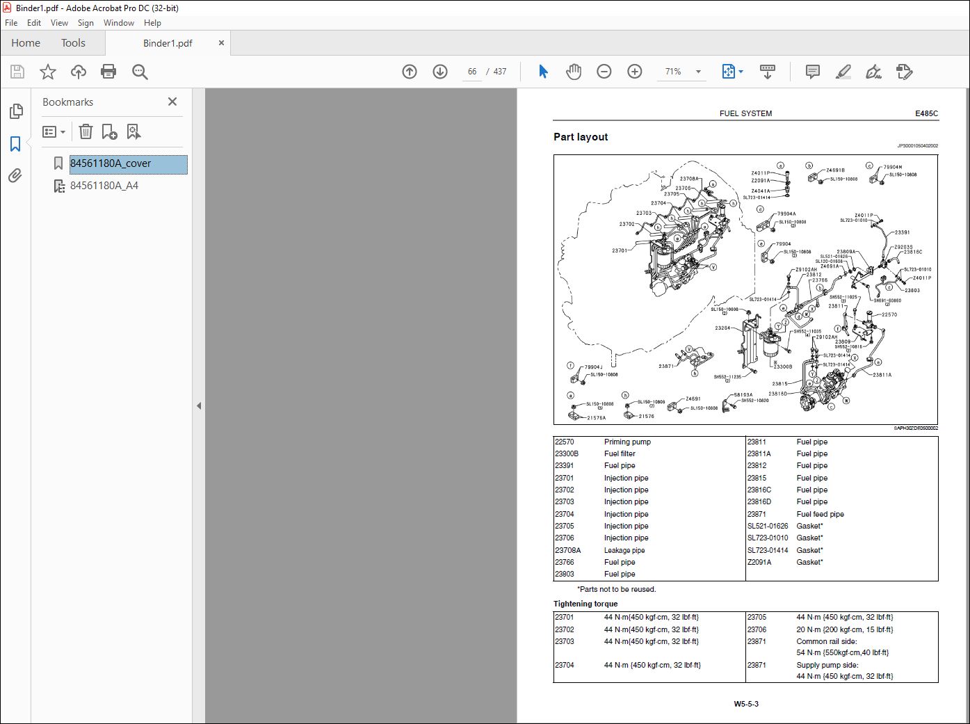 New Holland E485C Hino Diesel Engine Service Manual 84561180A - PDF ...