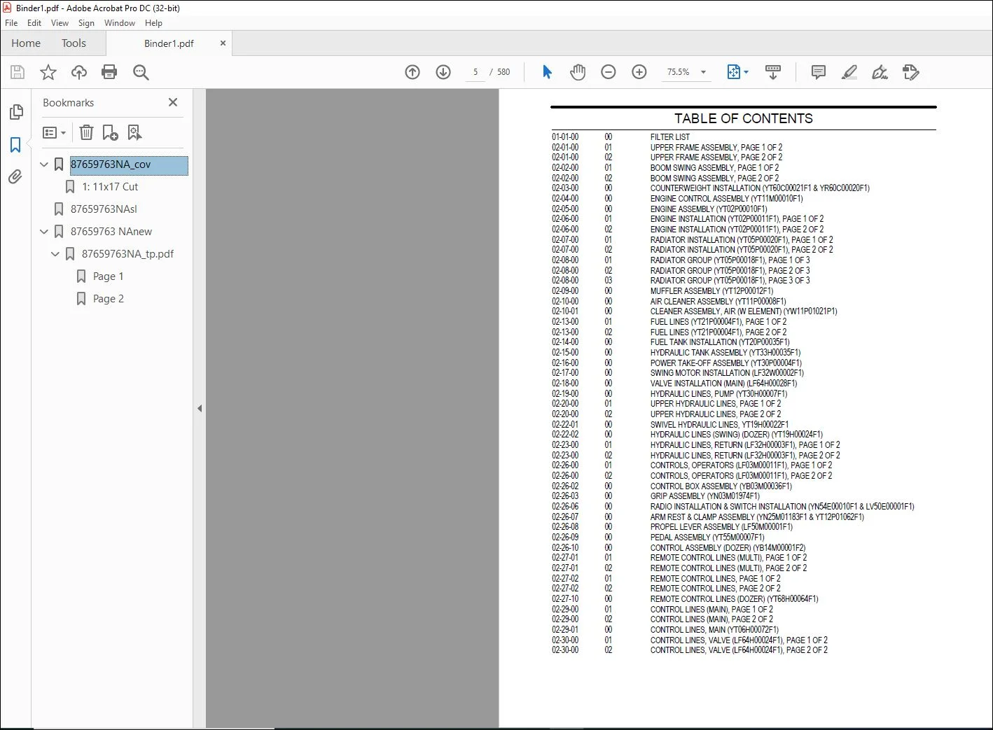 New Holland E80B TIER 4 CRAWLER EXCAVATOR PARTS CATALOG Manual 87659763 NA- PDF DOWNLOAD - Image 2