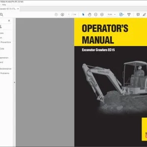New Holland EC15 Crawlers Excavator Operator's Manual 73185761 - PDF DOWNLOAD