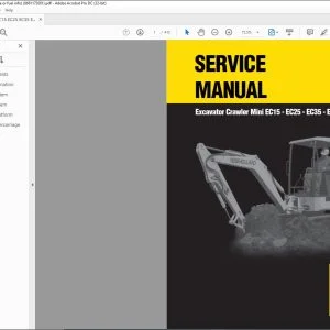 New Holland EC15 - EC25 - EC35 - EC45 Mini Crawler Excavator Service Manual - PDF DOWNLOAD