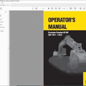 New Holland EC160 Crawlers Excavator Operator's Manual 73178097 - PDF DOWNLOAD
