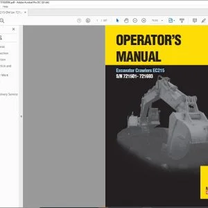 New Holland EC215 Crawlers Excavator Operator's Manual - PDF DOWNLOAD