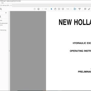 New Holland EC215 Hydraulic Excavator Operating Instructions Manual 73179361 - PDF DOWNLOAD