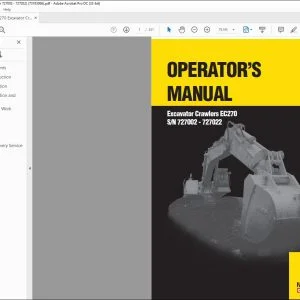 New Holland EC270 Excavator Operator's Manual 73183066 - PDF DOWNLOAD
