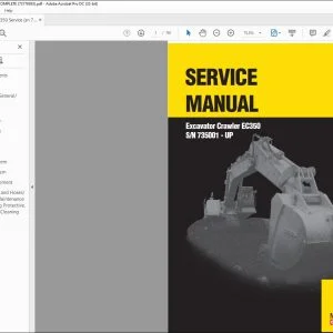 New Holland EC350 Crawler Excavator SERVICE MANUAL 735001- PDF DOWNLOAD