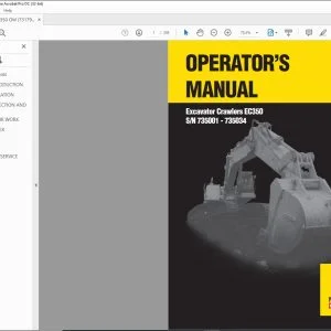 New Holland EC350 Excavator Crawlers Operator's Manual - PDF DOWNLOAD