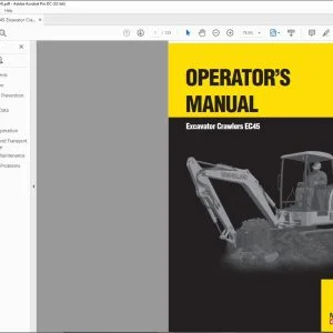 New Holland EC45 Crawlers Excavator Operator's Manual - PDF DOWNLOAD