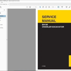 New Holland EH130 CRAWLER EXCAVATOR SERVICE MANUAL 6-75760NA - PDF DOWNLOAD
