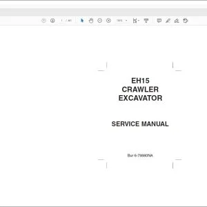 New Holland EH15 Crawler Excavator Shop Manual 6-79880NA - PDF DOWNLOAD