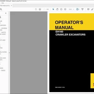 New Holland EH160 Crawler Excavators Operator's Manual YM91ZU0004F1-01 - PDF DOWNLOAD