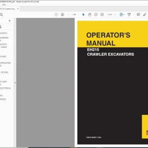 New Holland EH215 Crawler Excavator Operator's Manual YM91ZU0006F1-01 - PDF DOWNLOAD