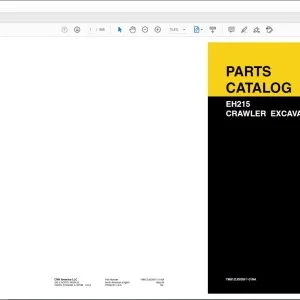 New Holland EH215 Crawler Excavator Parts Catalog Manual YM91ZU0005F1-01NA - PDF DOWNLOAD