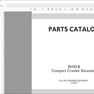 New Holland EH35.B Compact Crawler Excavator Parts Catalog Manual S3PX00013ZE01NAPC - PDF DOWNLOAD