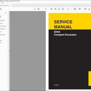 New Holland EH45 Compact EXCAVATOR SERVICE MANUAL 6-75750NA  - PDF DOWNLOAD